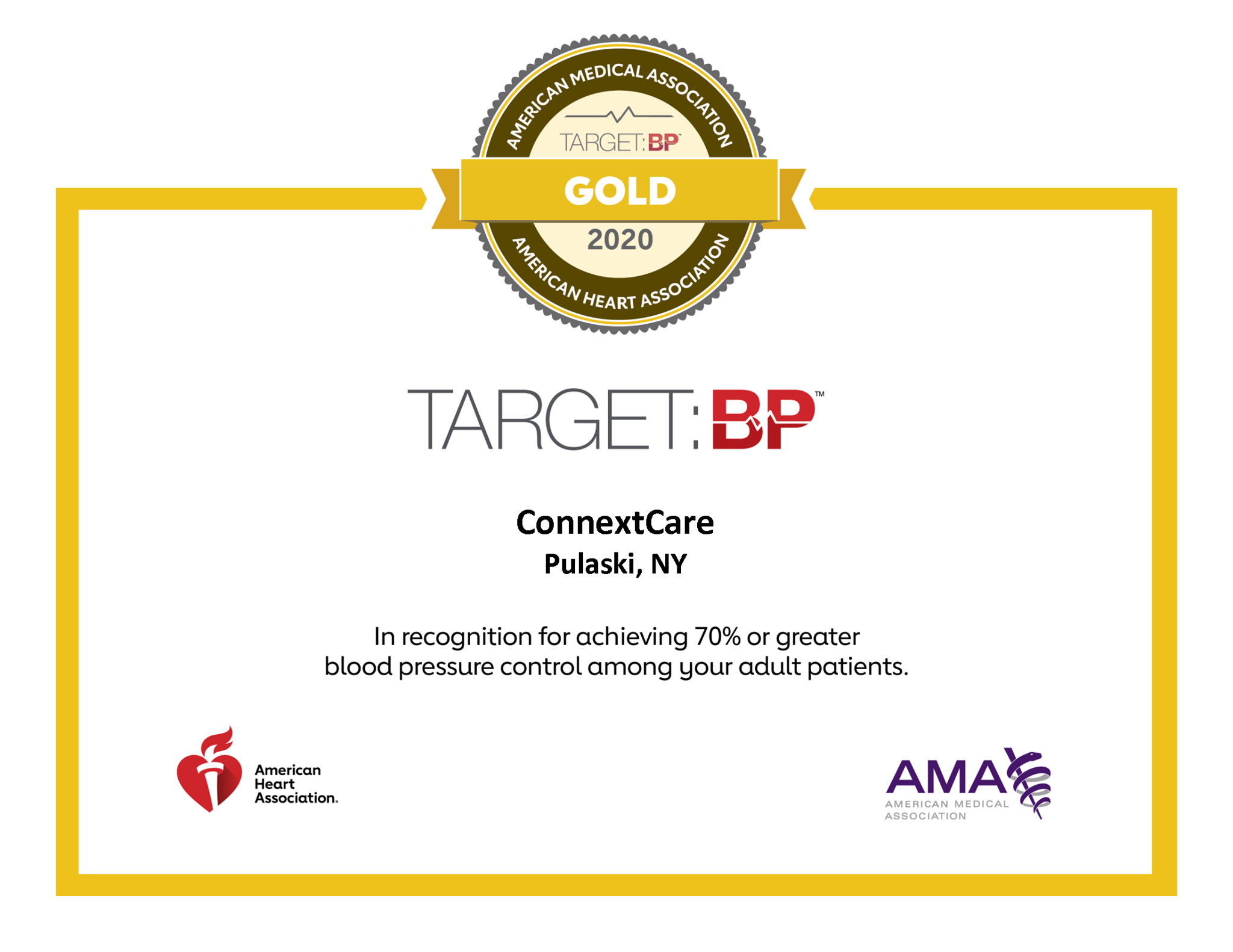 ConnextCare Recognized by American Heart Association Image